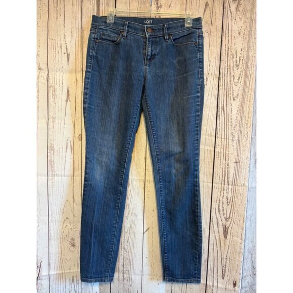 Loft Modern Skinny Casual Denim Blue Jeans Size 4